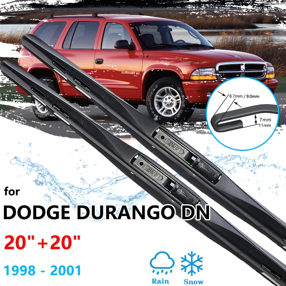 

For Dodge Durango DN MK1 1998 1999 2000 2001 Front Wiper Blades Arm Rubber Cutter Windshield Windscreen Auto Replacement Parts