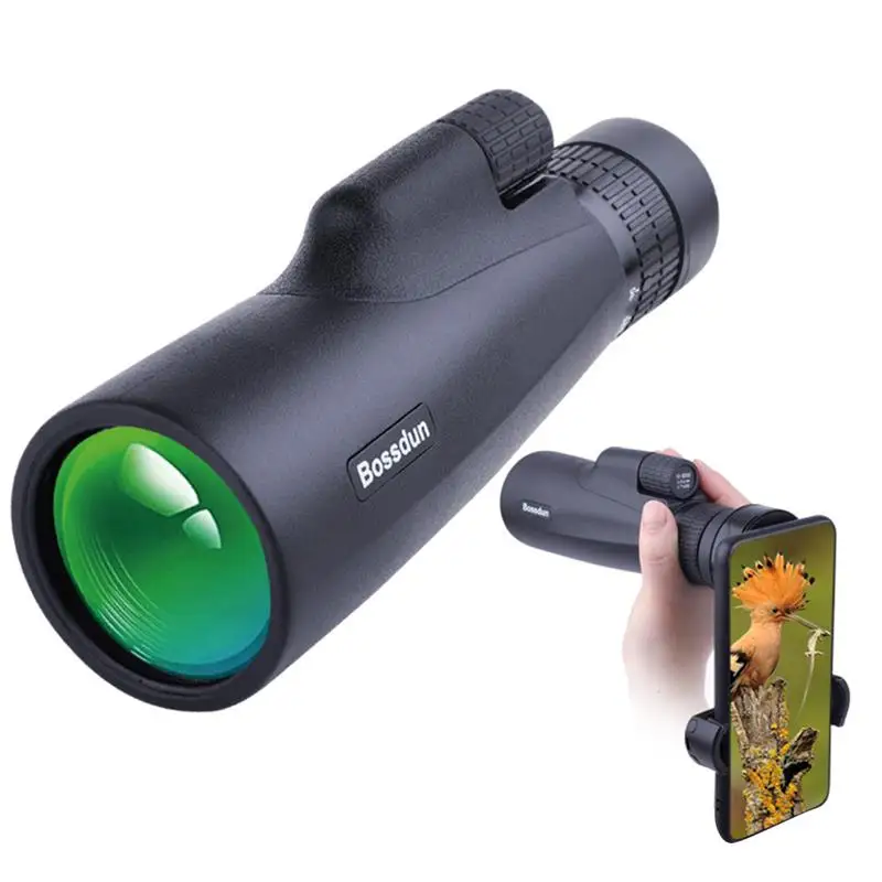 

Монокулярный водонепроницаемый телескоп BOSSDUN 10-30X50, Карманный телескоп с ночным видением и зумом для кемпинга, со штативом-держателем