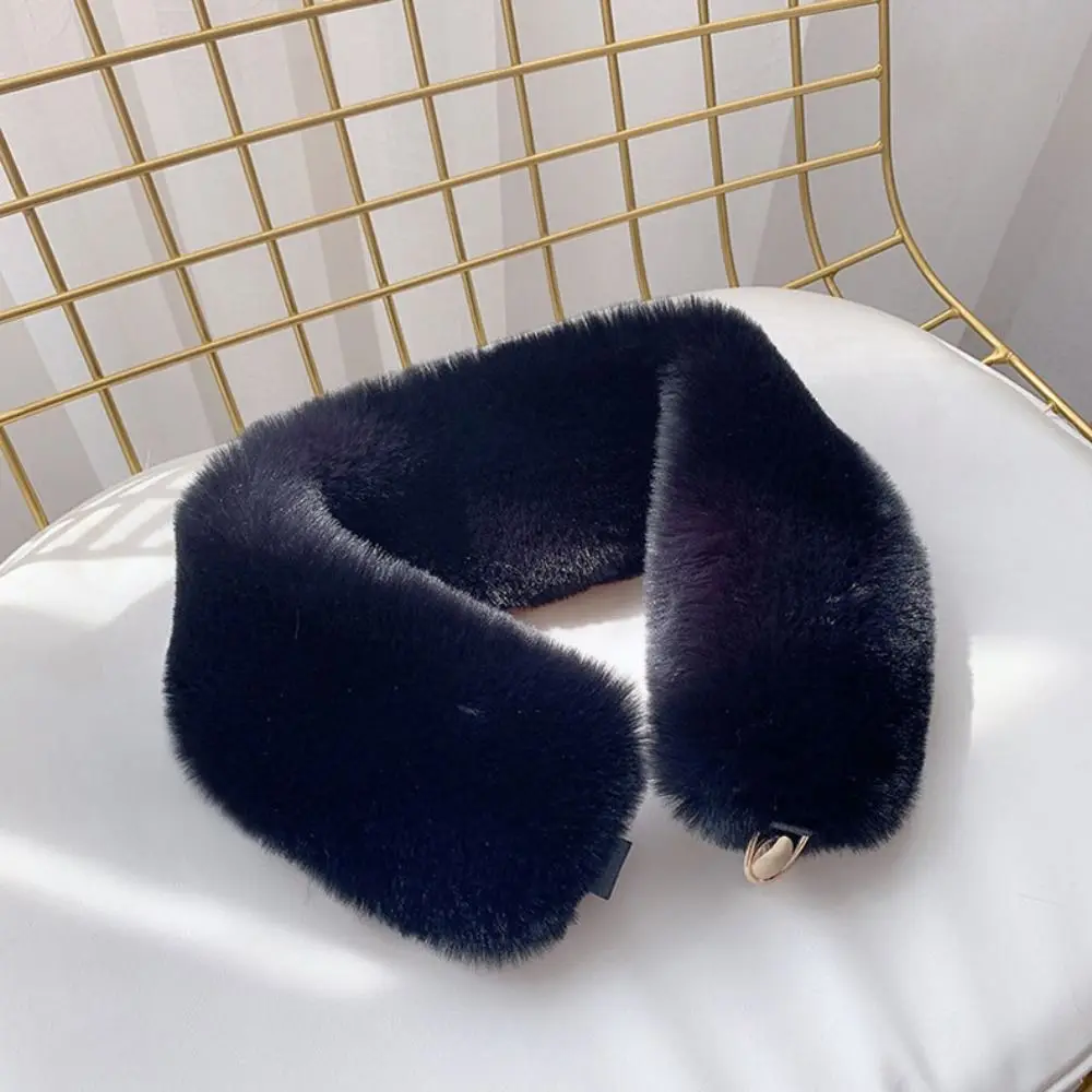 Новинка женский воротник из искусственного лисьего меха шаль зимний плюшевый