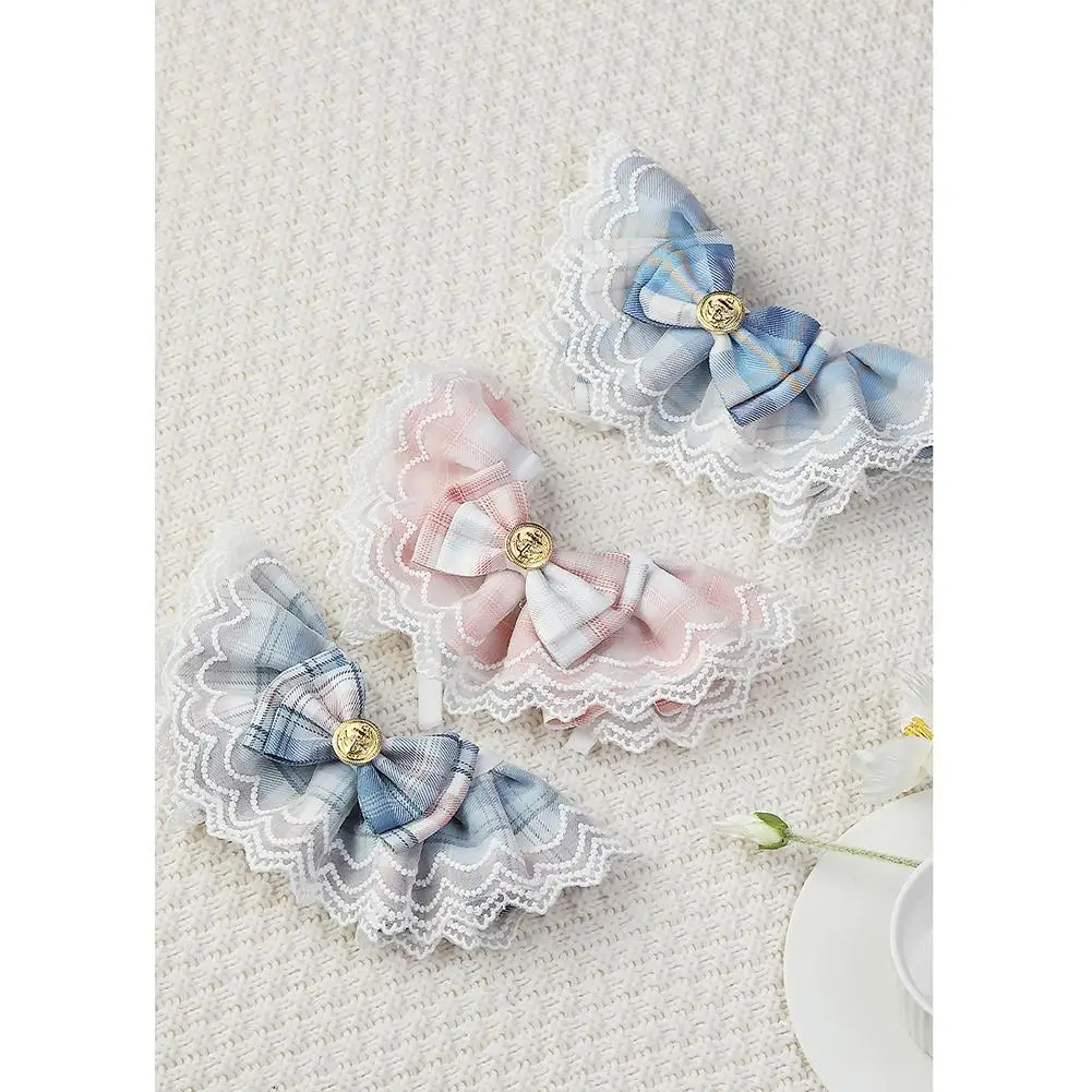 

Клетчатый Кружевной Галстук-бабочка для домашних животных, ожерелье, шарф, слюна, полотенце, аксессуары для шеи домашних животных