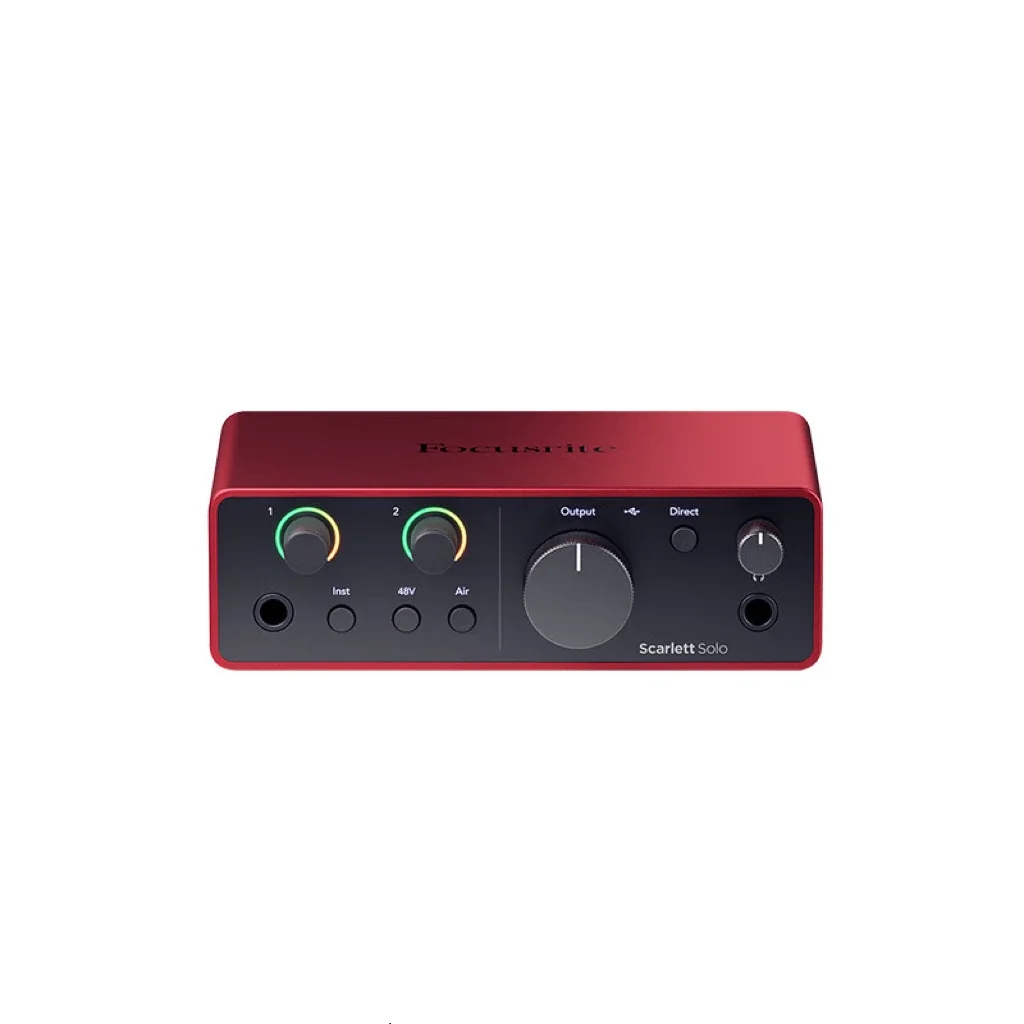 Focusrite Scarlett SOLO4 (4-го поколения) аудио интерфейс USB запись внешний усилитель