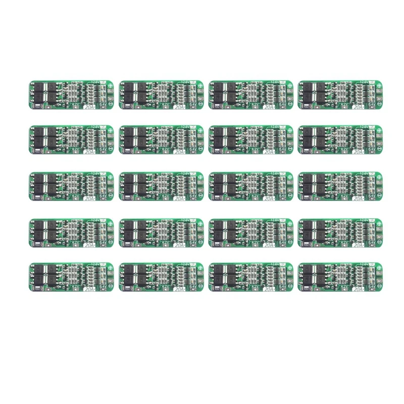

3S 20A Lithium Battery 18650 Charger PCB BMS Protection Board 18650 Li-Ion Battery Charging Module 11.1V 12V 12.6V