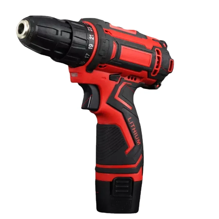 Миниатюрная электрическая Ударная дрель 3 в 1 беспроводная литий-ионная батарея