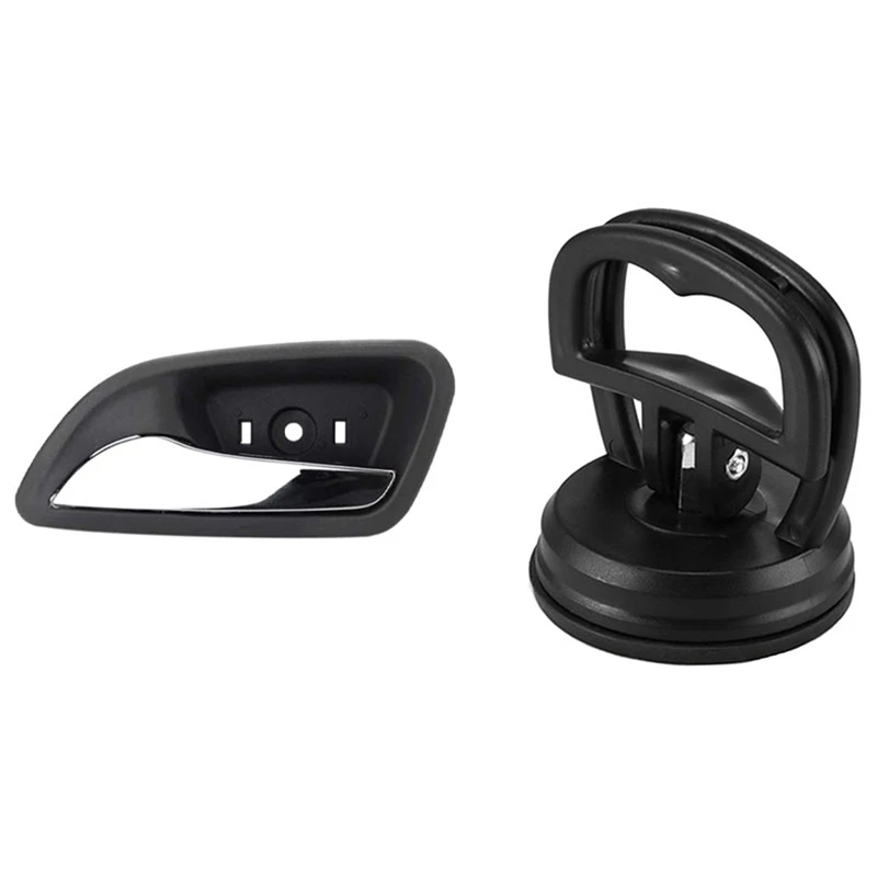 

1 Pcs Car Left Inner Door Handle Inner Door Handle & 2 Pcs Mini Car Dent Repair Puller Suction Cup Panel Sucker