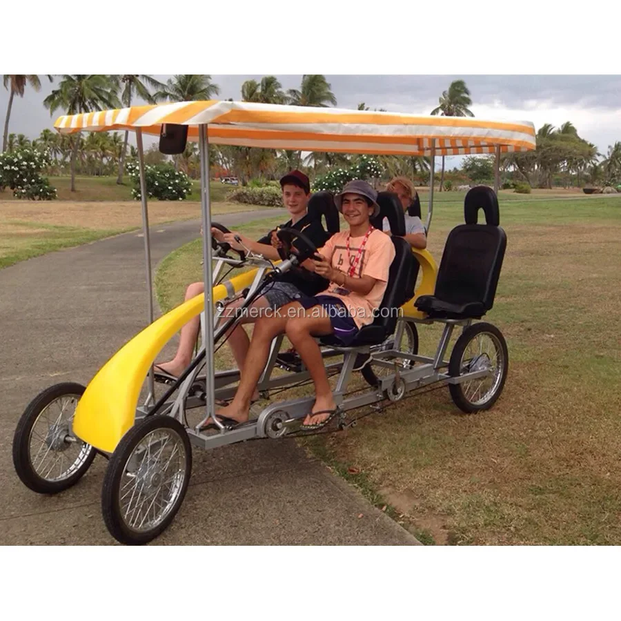 Китайская фабрика оптовая продажа многоместные двухместные велосипеды Surrey 4-х