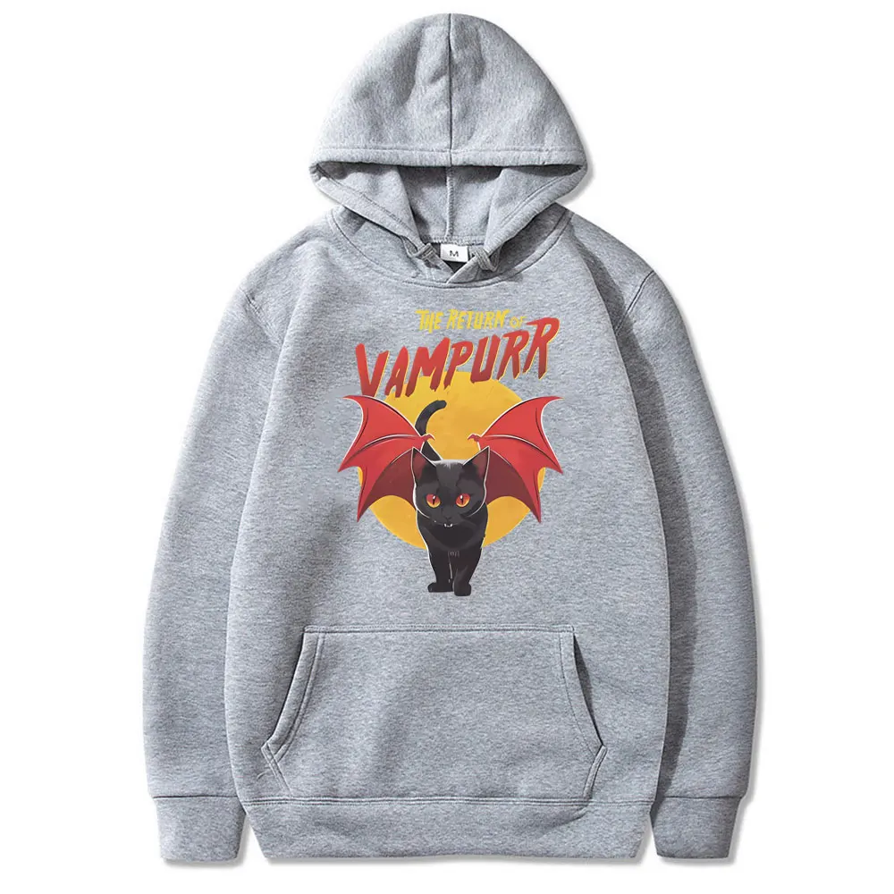 Толстовка с рисунком кошки Vampurr Мужская Флисовая Оверсайз и Женская толстовка