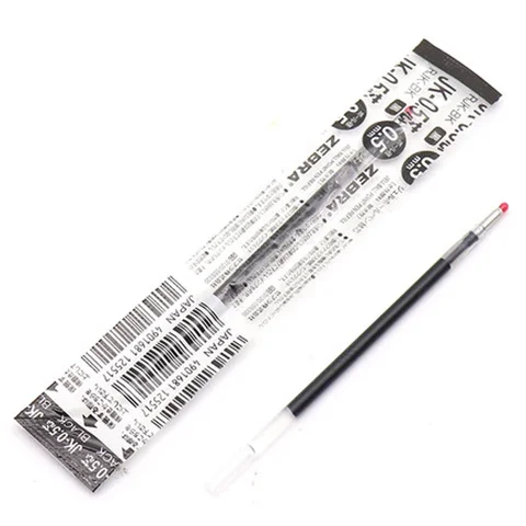 Запасные стержни для гелевых ручек Zebra SJ3 Sarasa 3, J3J2, J4J1 0,5 мм, 12 шт.