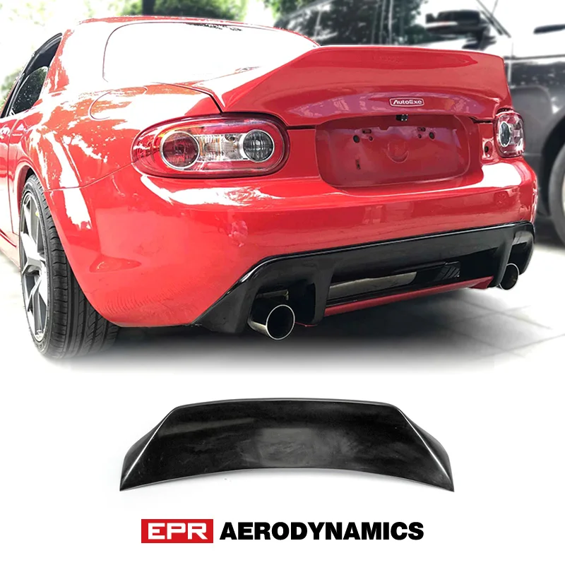 

For Mazda MX5 NC NCEC Roadster Miata Hard Top Only EPA Style Rear Duckbill Spoiler FRP Fiber Glass Splitter Wing Un-Painted