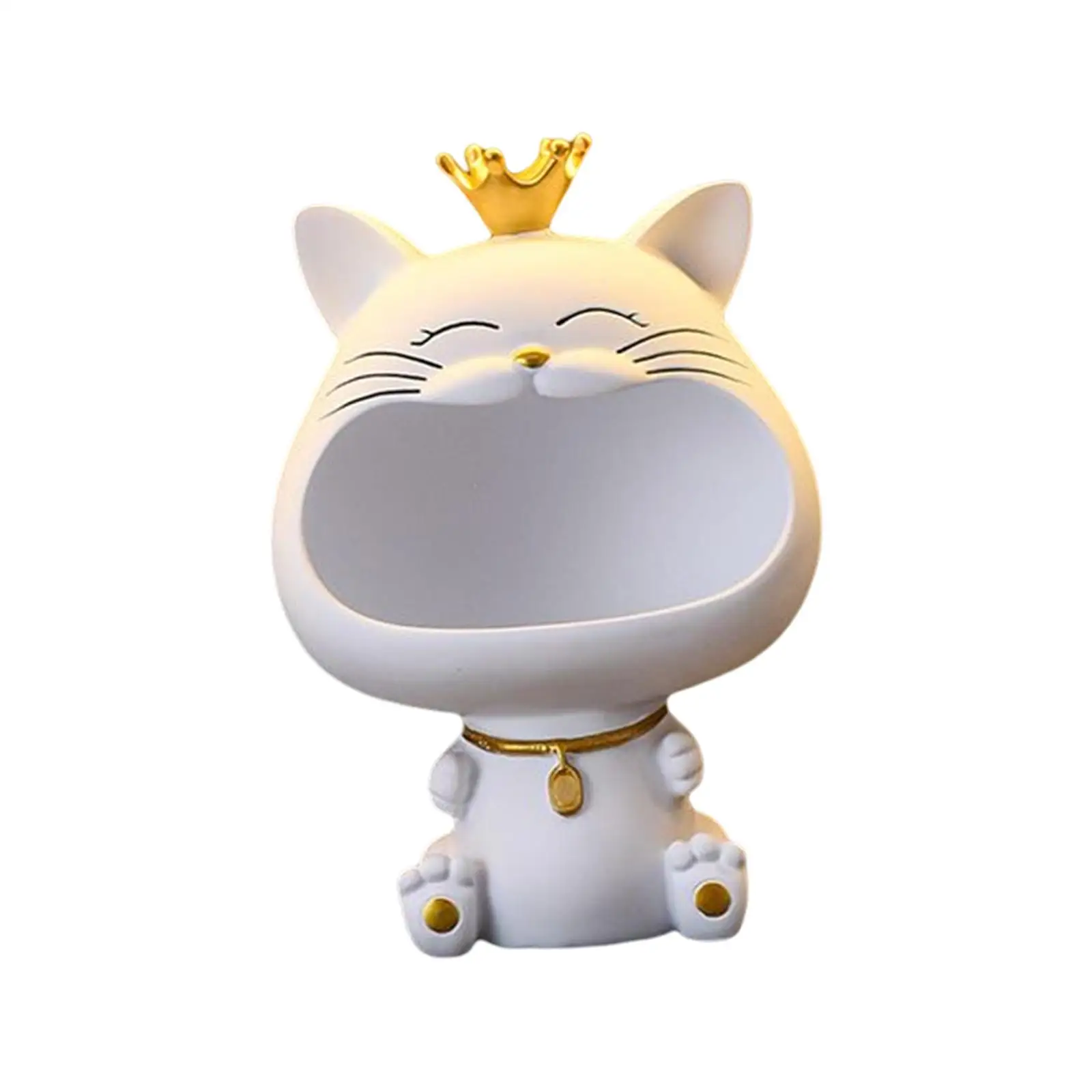 

Cat Figurine Collection Organizer Sundries Statue Key Storage Box for Bedroom Party Wedding Decor Birthday Gift