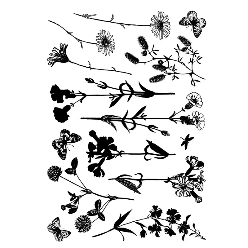 Новое поступление прозрачные штампы с растениями 2022 для изготовления бумаги