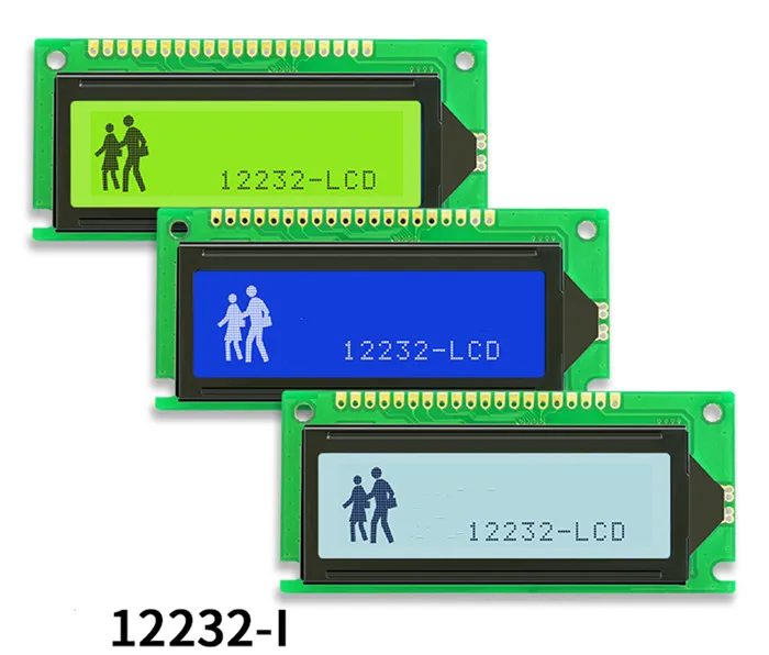 20PIN параллельный 12232I ЖК-экран модуль SED1520 Привод IC 3 В 5 синий/белый/желтый