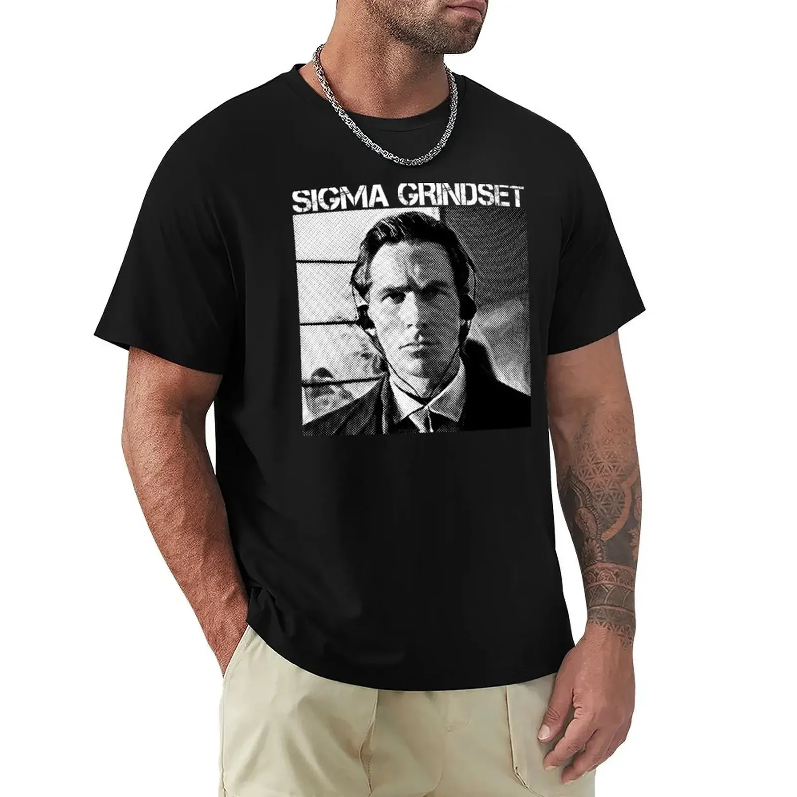 Футболка Sigma Grindset мужская с котом быстросохнущая рубашка аниме одежда