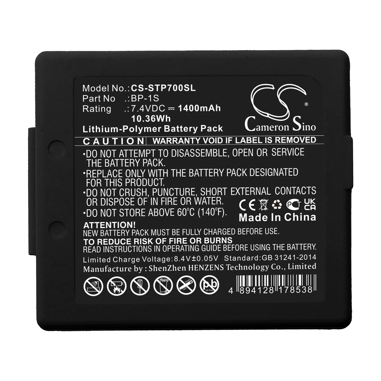 

Cameron Sino 1400mAh Battery For Stonex P7 Controller S3 S6 S9 BP-1S