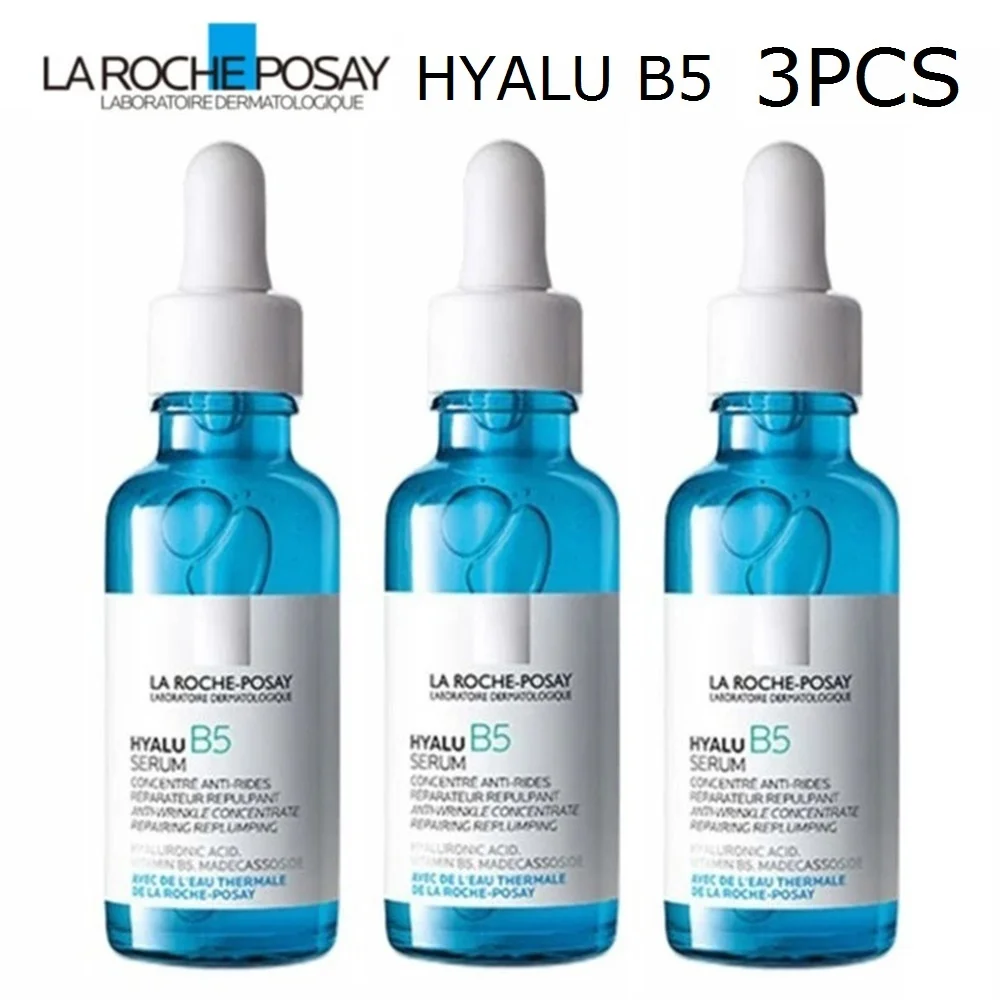 

3PCS La Roche-Posay Serums Hyalu B5 Hyaluronic Acid Serum For Face With Vitamin B5 Anti-Aging Serum For Fine Lines And Wrinkles