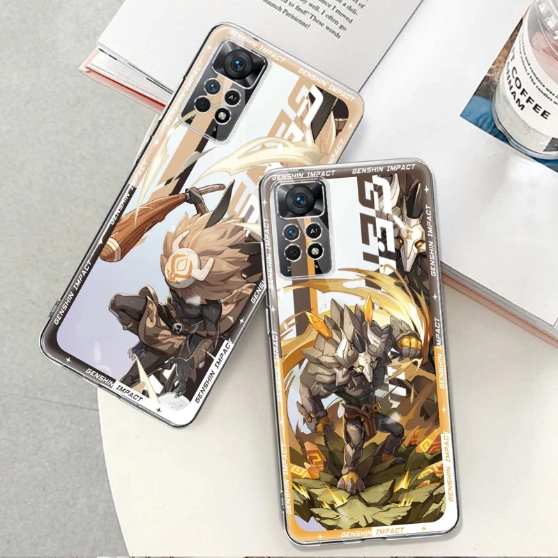 

Чехол с принтом для Xiaomi Redmi Note 9S 7 8 9 10 11 12 4G 5G Pro NOTE11 10Pro 10S 11T 8T Genshin Impact Game Boss