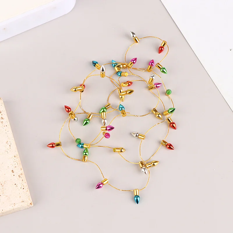 

Миниатюрная металлическая гирлянда для кукольного домика 1 метр