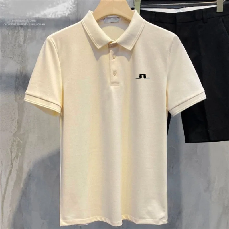 

2022 New Summer Mens Golf Shirt Fashion Casual Short Sleeve J Lindeberg Golf Clothing Breathable POLO T Shirt Men Tops Golf Wear