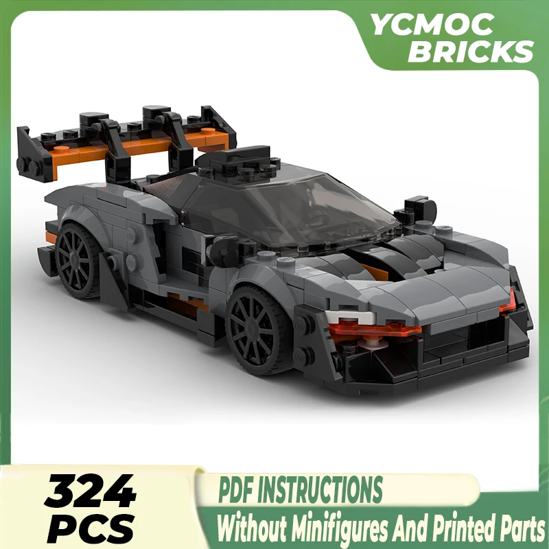 

Moc Building Blocks Supercar Model Speed Champion Sennaer Technical Bricks DIY Assembly Construction Toy For Childr Holiday Gift