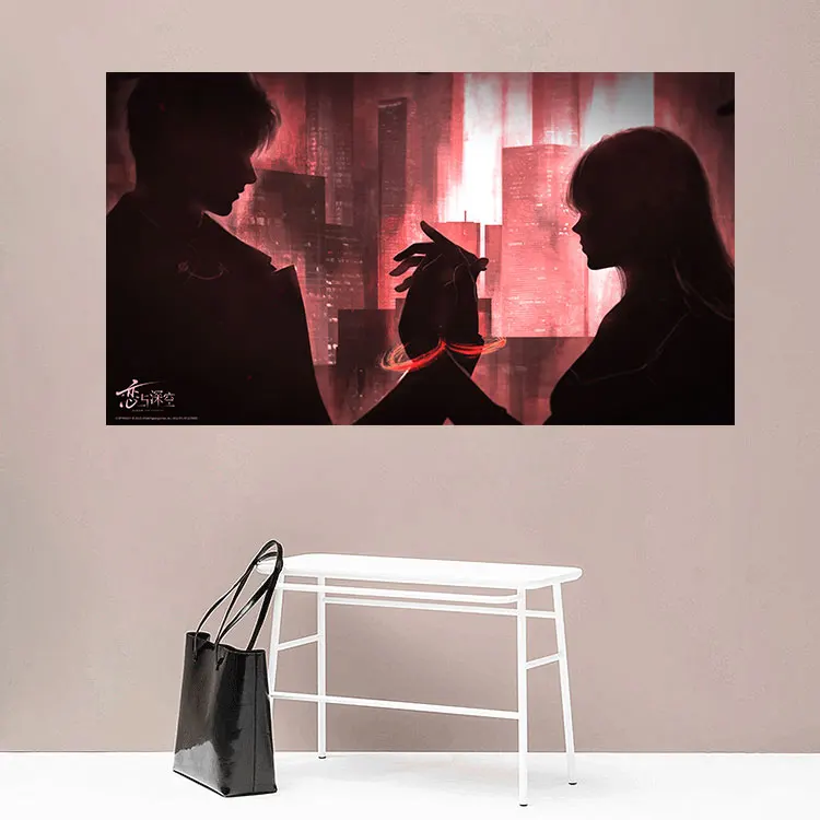 3D-картина на тему любви и глубокого космоса