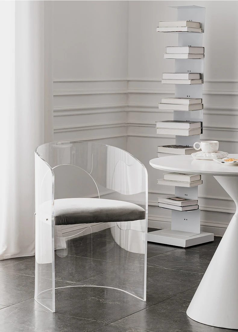 Стул акриловый прозрачный для макияжа