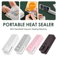 2 in 1 heat sealer rechargeable mini handheld vacuum sealing machine food bag snack plastic bags sealer for kitchen home