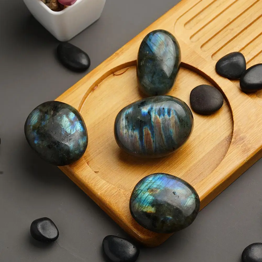 

Natural Crystal Moonstone Rough Stone Labradorite Handmade DIY Jewelry Making Decorations Gift Materials Craft Desktop Heal H7Q7