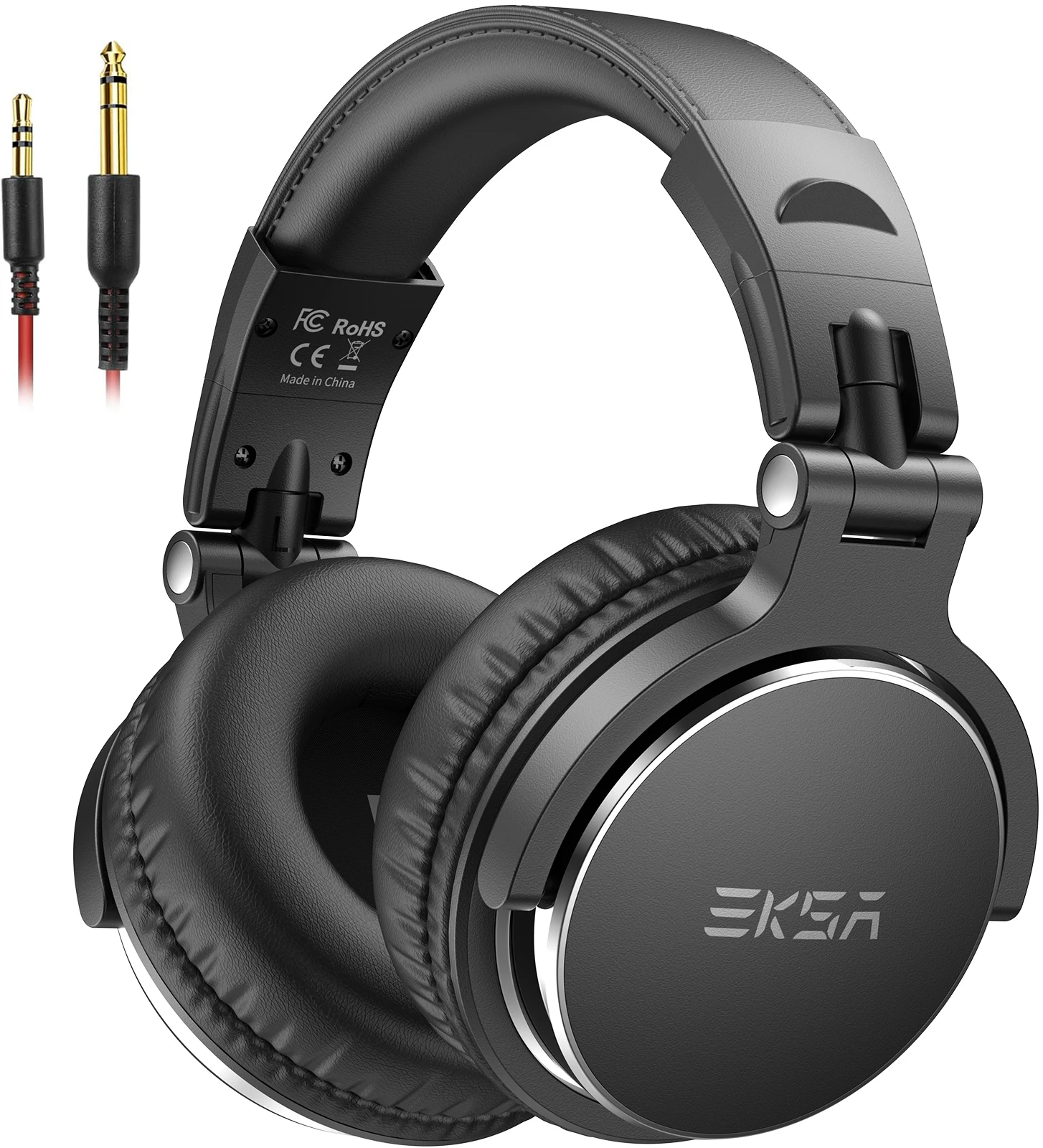 Фото Проводные наушники EKSA P100 Studio DJ, накладные, стерео, Hi-Res Audio, с микрофоном №1