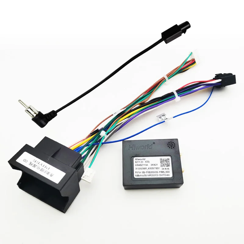 

Адаптер жгута проводов Quadlock 40-контактный, декодер шины CAN, 16-контактный разъем автомобильного кабеля Android для Mercedes Benz E Class W211 W212