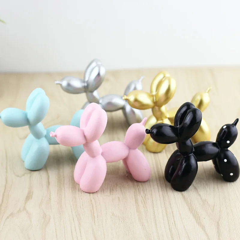 

Baking cake decoration decoration resin net red balloon dog Childlike party dessert cake balloon dog creative car decoration