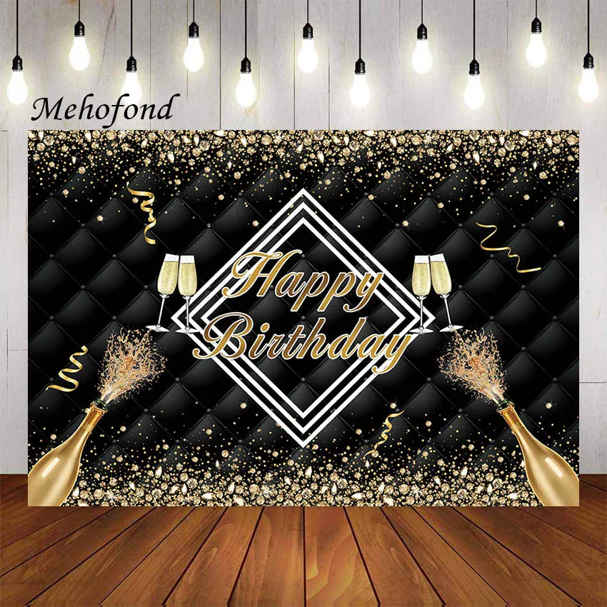 

Фон для фотосъемки Mehofond Блестящий бриллиантовый изголовье кровати шампанское украшение для вечеринки в честь Дня Рождения для взрослых фо...