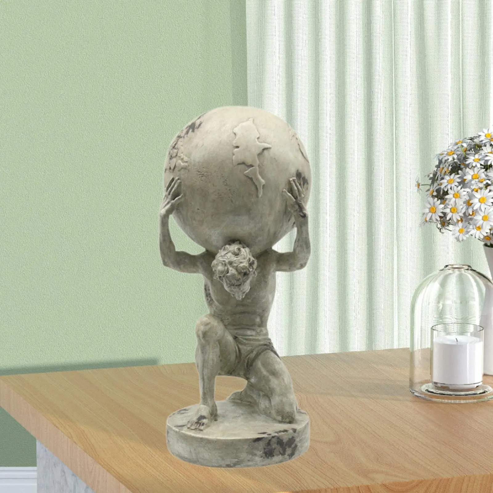 Переносная статуя Мира титана ручная работа артефакт орнамент фэн-шуй украшение