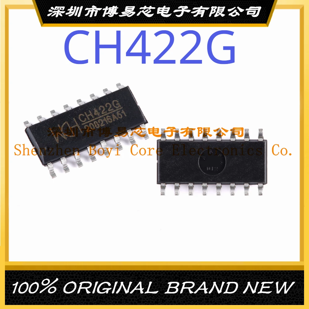Комплект CH422G SOP-16 8 интерфейсов: I²C, SPI характеристики: POR частота часов: 1 МГц драйвер дисплея Nixie Tube и плата расширения ввода/вывода