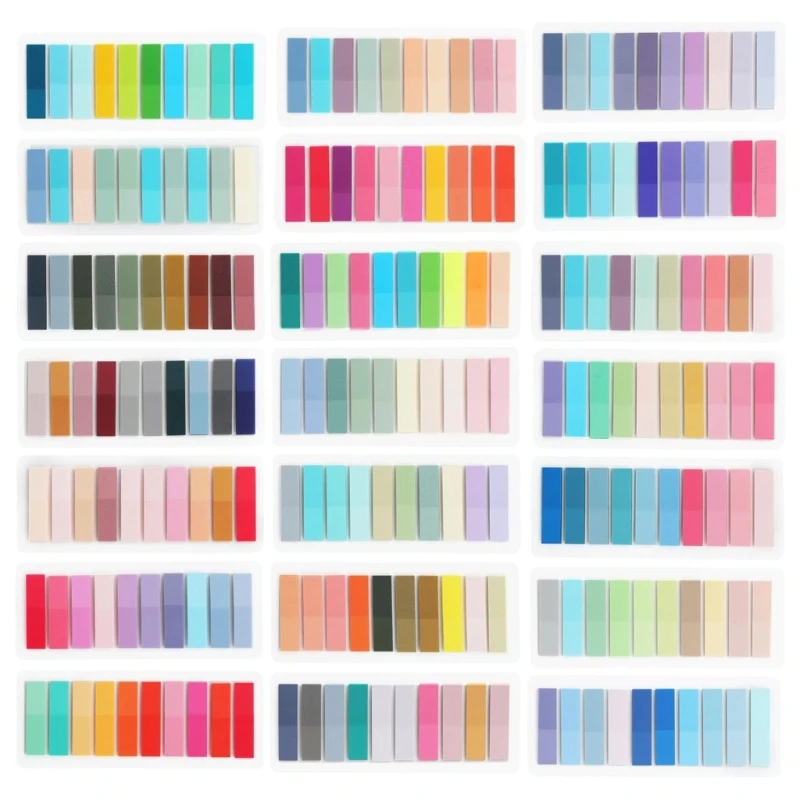 2000-4200 шт. многоцветные индексные вкладки с линейкой самоклеящиеся этикетки