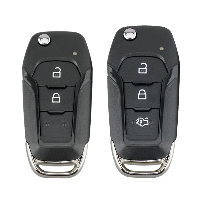 

2 Pcs Car Smart Remote Key 433Mhz For Ford, 3 Button & 2 Button