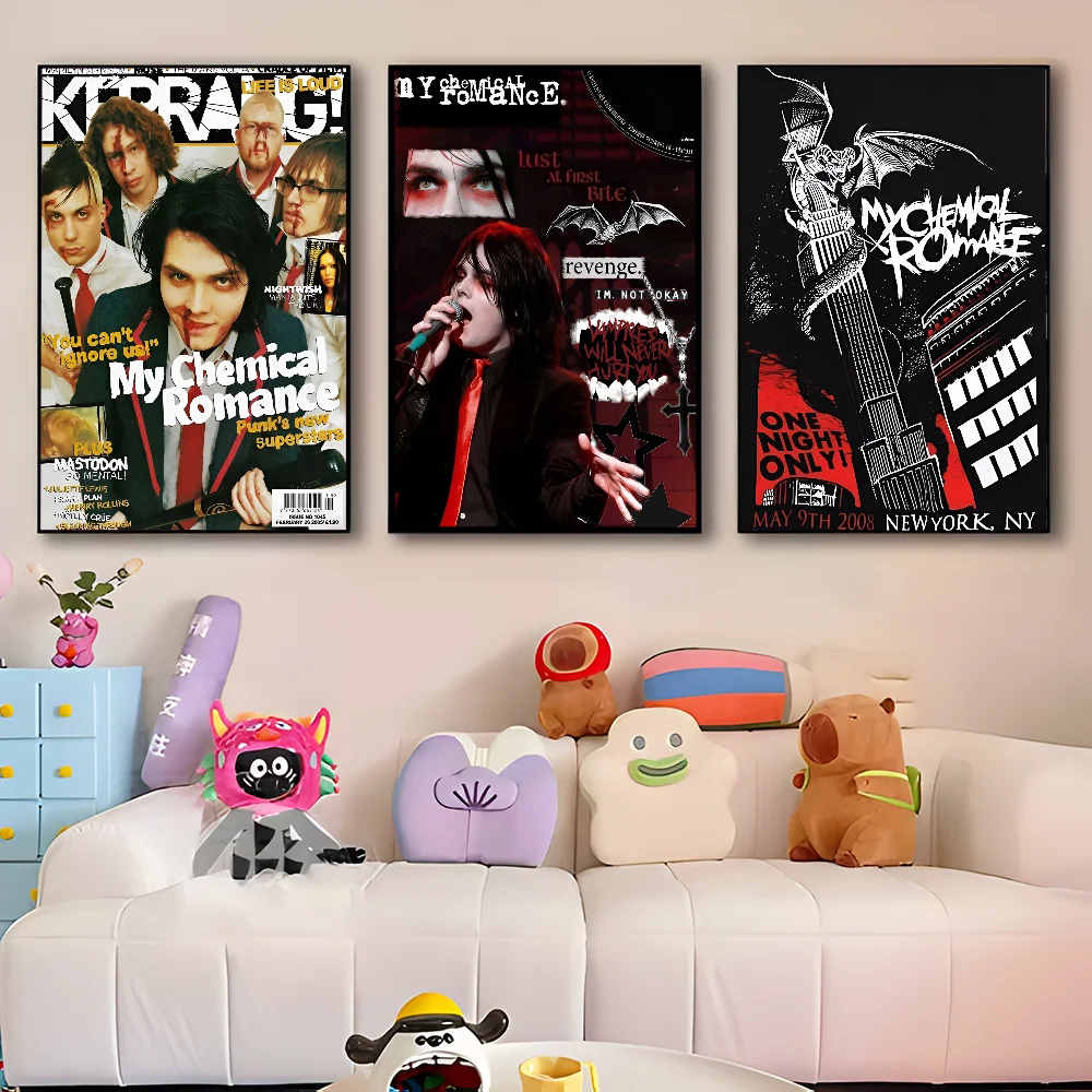 Плакат My C-Chemical R-Romance Band винтажный стиль