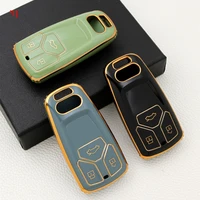 tpu car remote key case cover shell fob for audi a4 b9 a5 a6 8s 8w q5 q7 4m s4 s5 s7 tt tts tfsi rs protector accessories