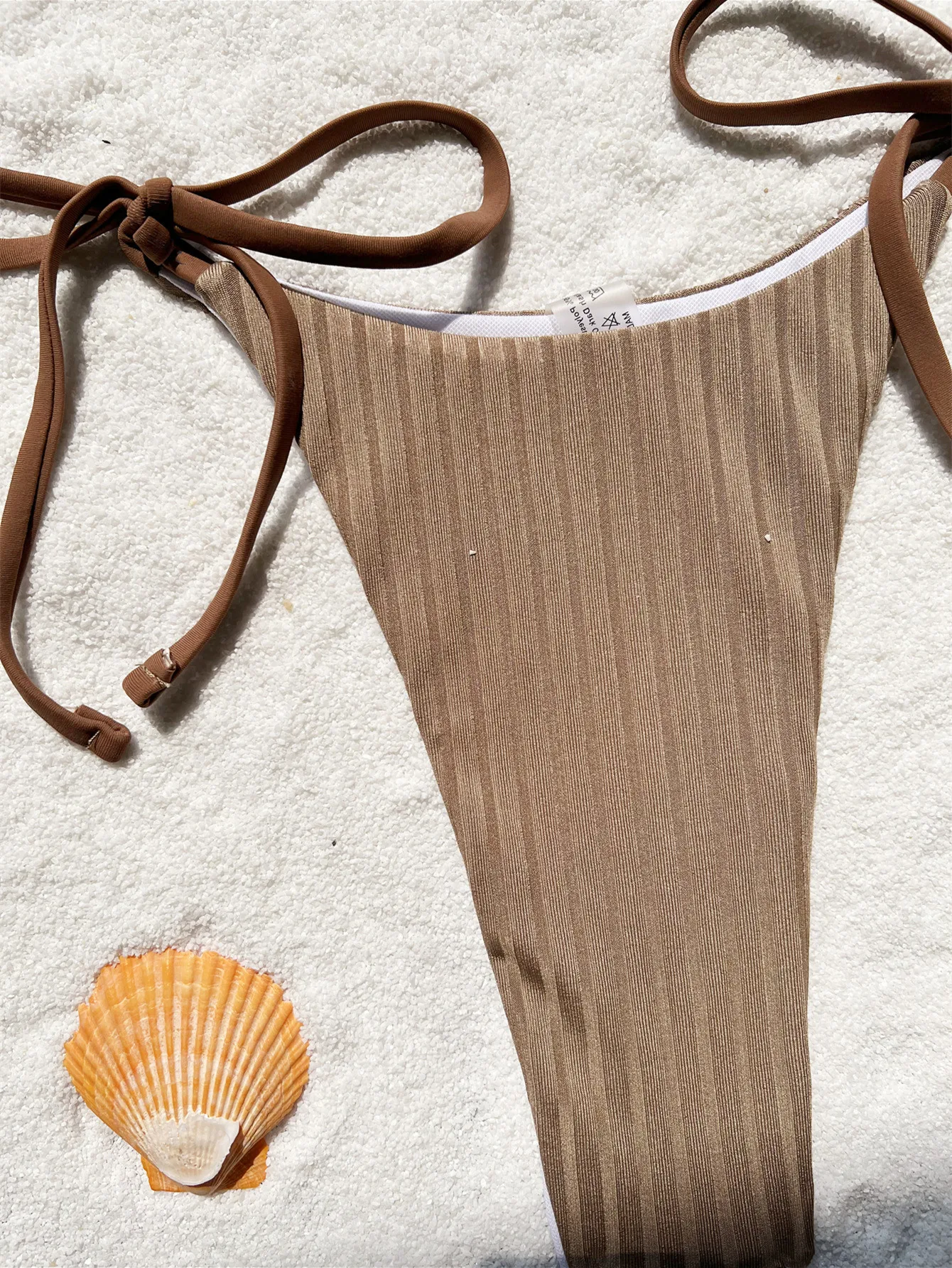 Сексуальные кофейные бриллиантовые бикини наборы из двух частей кольца с