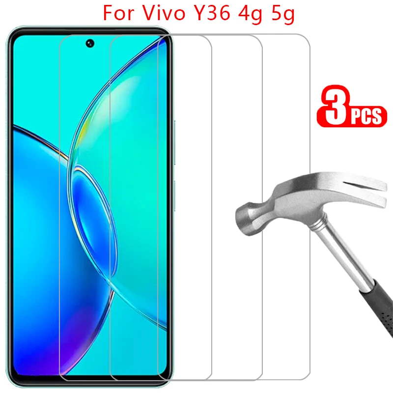Защитное закаленное стекло для vivo y36 защита экрана на vivoy36 y 36 36y 4g стеклянная