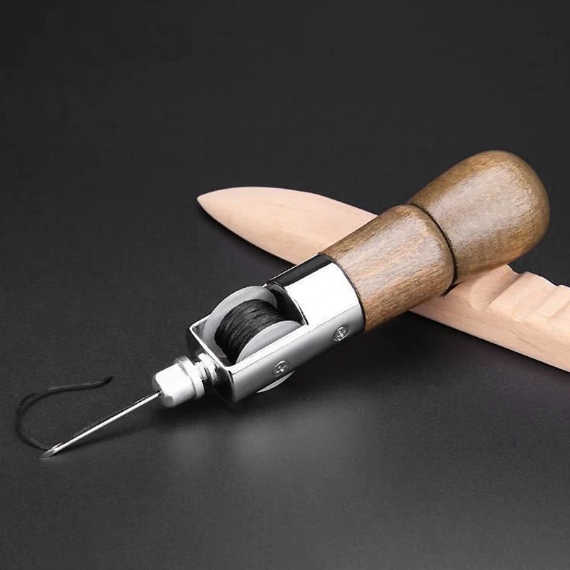 Акция! Шило для шитья кожи и ткани кожевенное ремесло с автоматическим замком