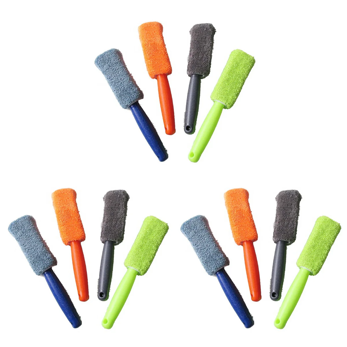 

6 Pcs 27x5cm Car Motorcycle Wheel Tire Superfine Fiber Brush Hub Clean Wash Useful Brush Car Truck Motorcycle Bike Washing