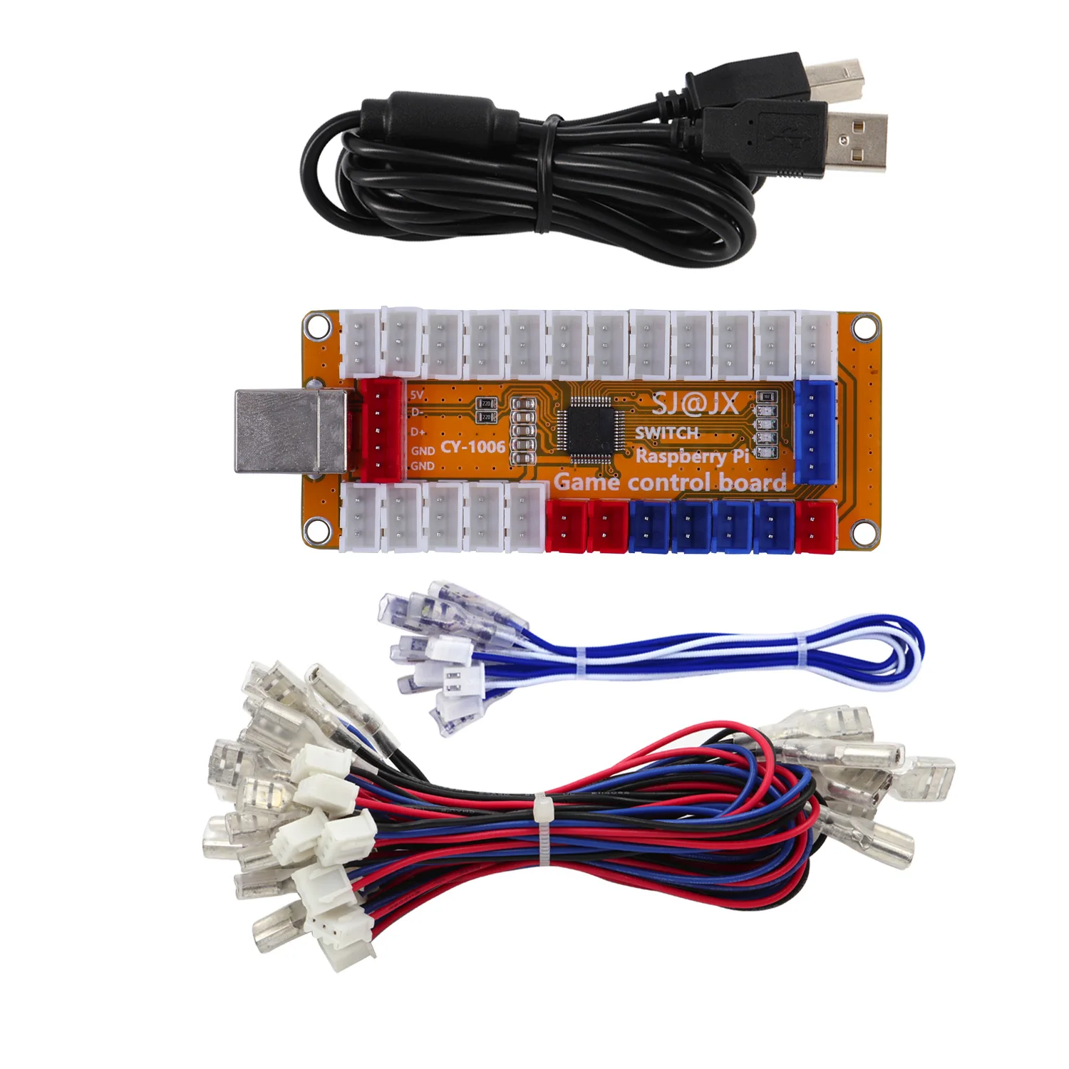 USB-кодировщик SJ @ JX для аркадных игр, геймпад с нулевой задержкой, Джойстик-контроллер для Nintendo Switch PC PS3 Retropie Raspberry Pi