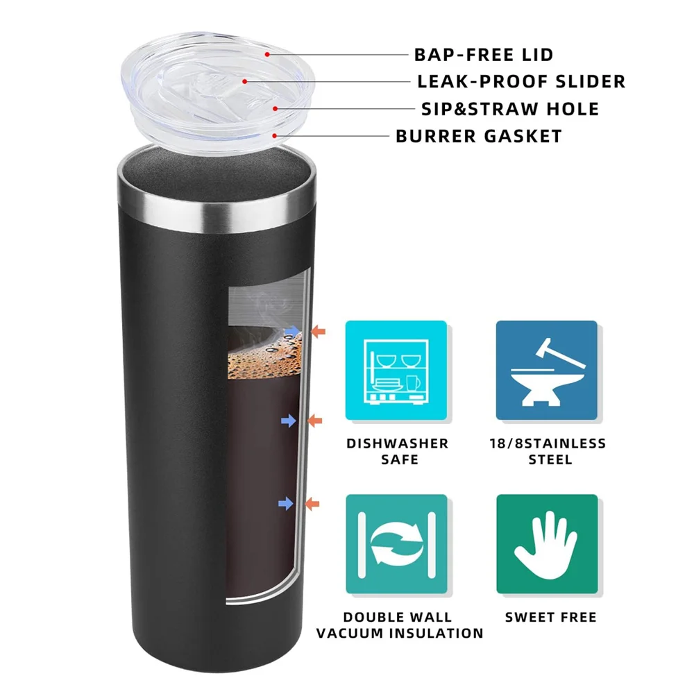 Термокружка кофейная с крышкой термос из нержавеющей стали изолированная кружка