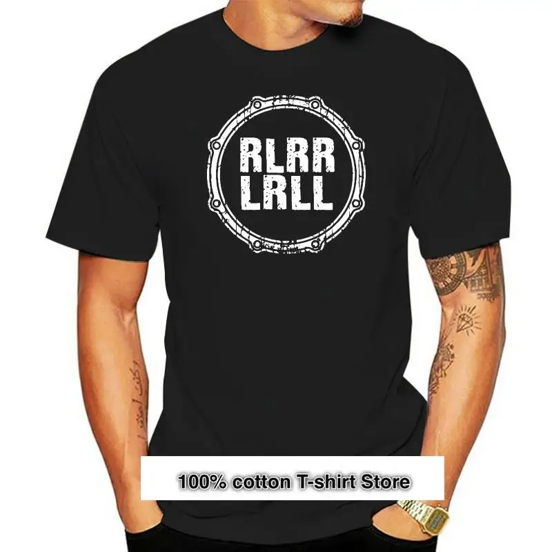 

Camiseta de algodón para hombre y mujer, camisa de moda de verano, talla europea, RLRR lll Drums