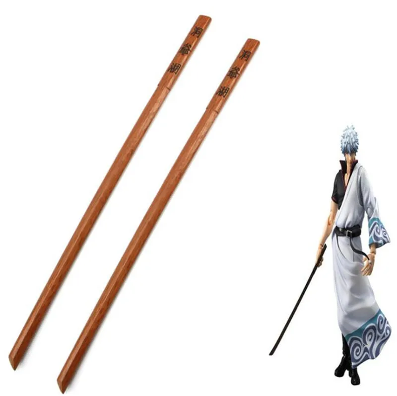 Anime 1:1 Gintama Gintoki Sakata "Toyako" Wood Cosplay Sword 100cm