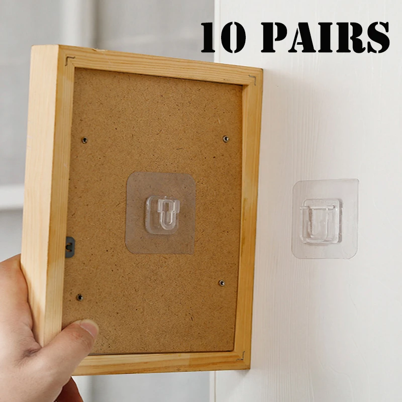 

New Double-Sided Adhesive Wall Hooks Hanger Strong Transparent Hooks Suction Cup Sucker Wall Storage Holder For Kitchen Bathroom