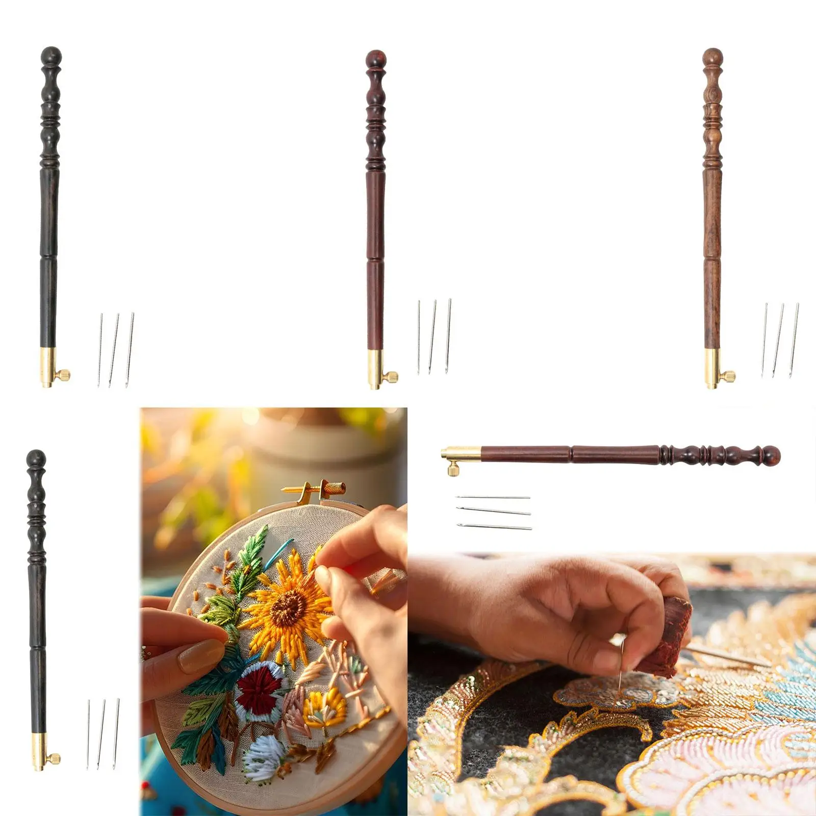 Крючок для вышивания Практичная портативная вышивка из бисера крючком