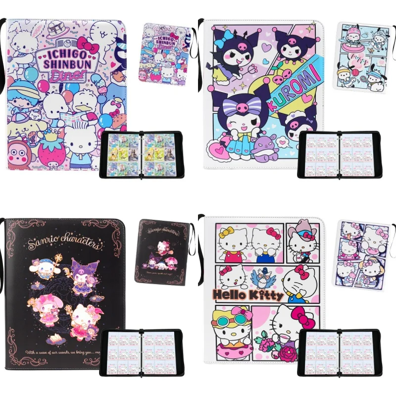 400/900 шт. Sanrio карточный альбом папка для книг 4/9 слотов карт коллекции молния