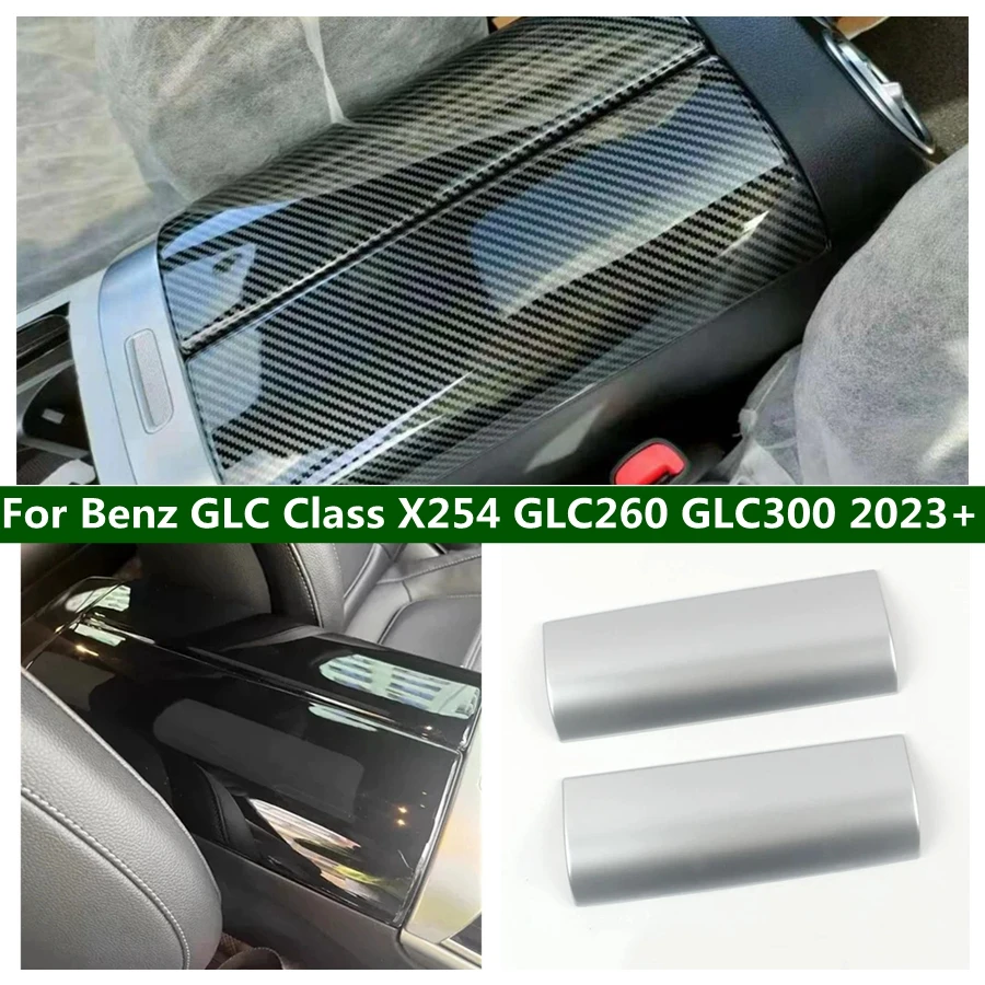 

Fit For Benz GLC Class X254 GLC260 GLC300 2023 2024 Armrest Box Protective Cover Trim Carbon Fiber Look / Black / Matte Central
