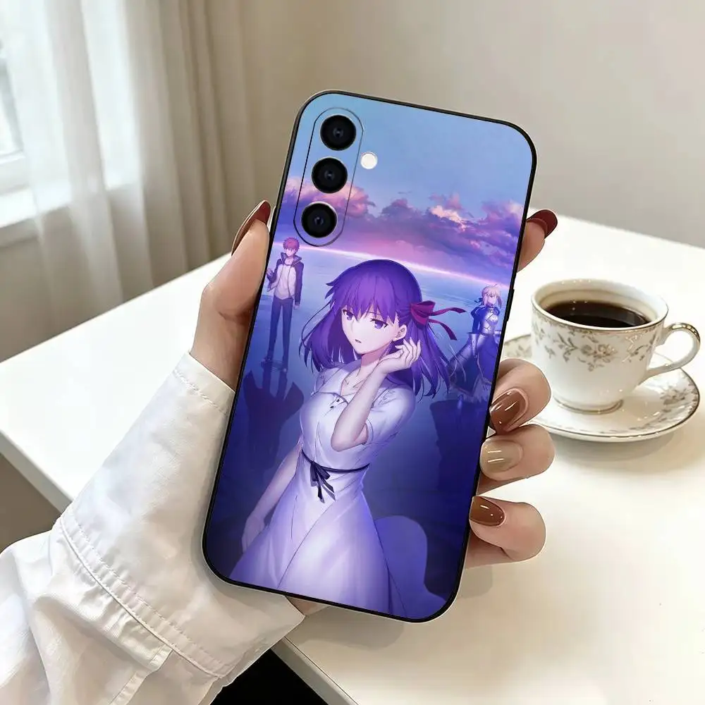 Фото Чехол для телефона Clash With Future Self Fatestay night UBW из мягкого силикона для Samsung Galaxy A73/A72/A70/A53/A52/A51 - черный №2