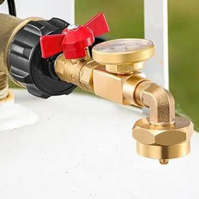 Адаптер для заправки пропана твердый латунный локоть адаптер давления